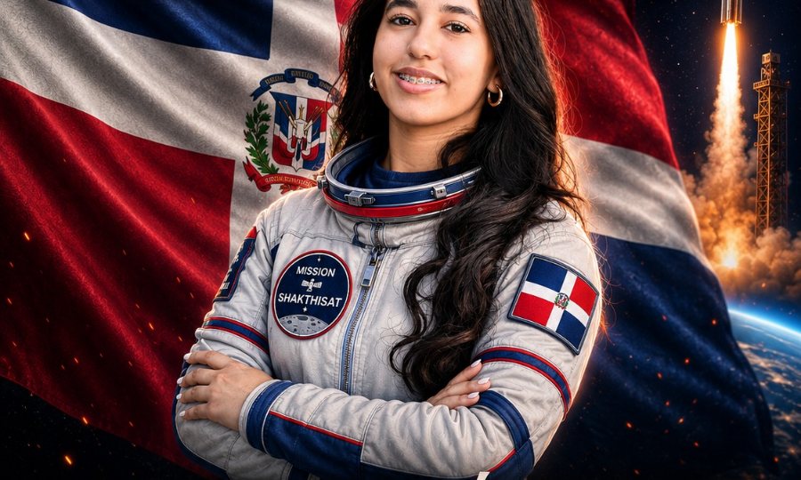 Annette Vásquez representing the Dominican Republic