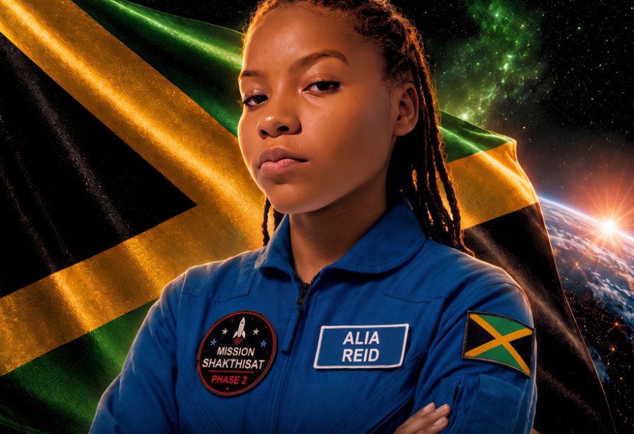 Alia Reid representing Jamaica