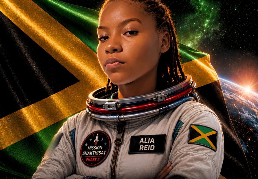 Alia Reid representing Jamaica